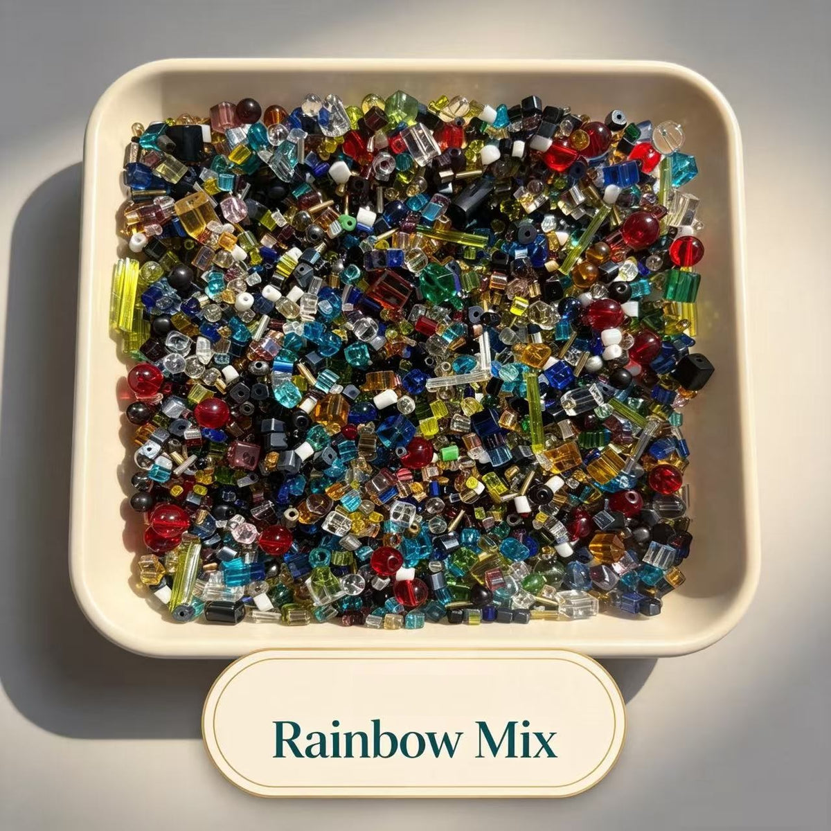 Chunky Craft Mixed Beads Pack  DIY Bracelet Making Glass;Acrylic Beads